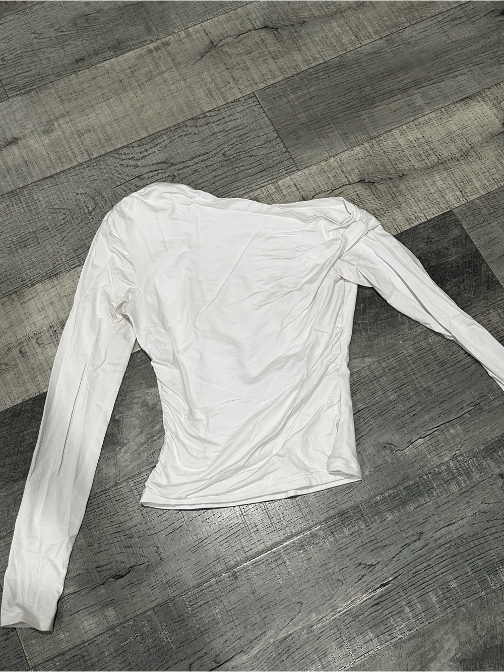 Abercrombie & Fitch White Long Sleeve Tee
